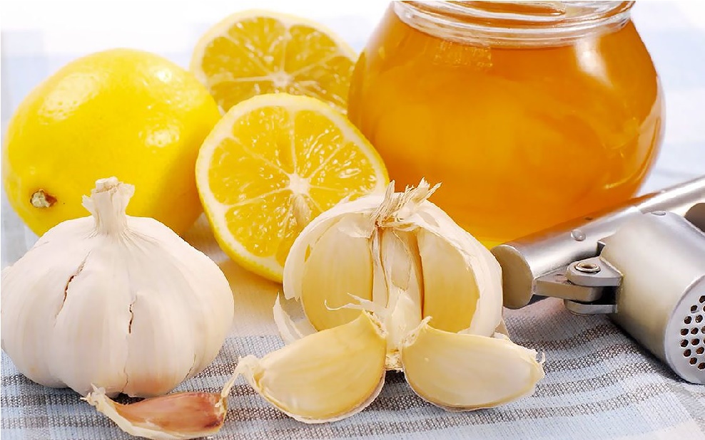 Мёд с лимоном и чесноком